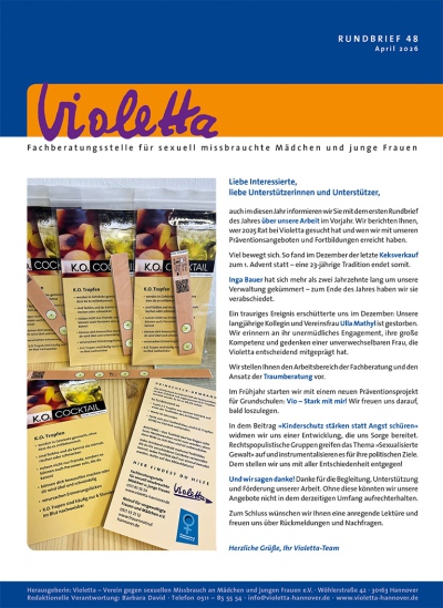 48. Newsletter April 2026 - Fachberatungsstelle Violetta
