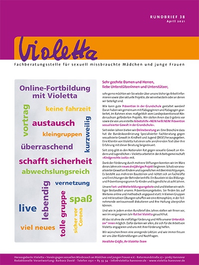 Violetta 38. Newsletter April 2021 Violetta 38. Newsletter April 2021