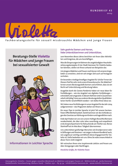 43. Newsletter November 2023 Violetta Hannover