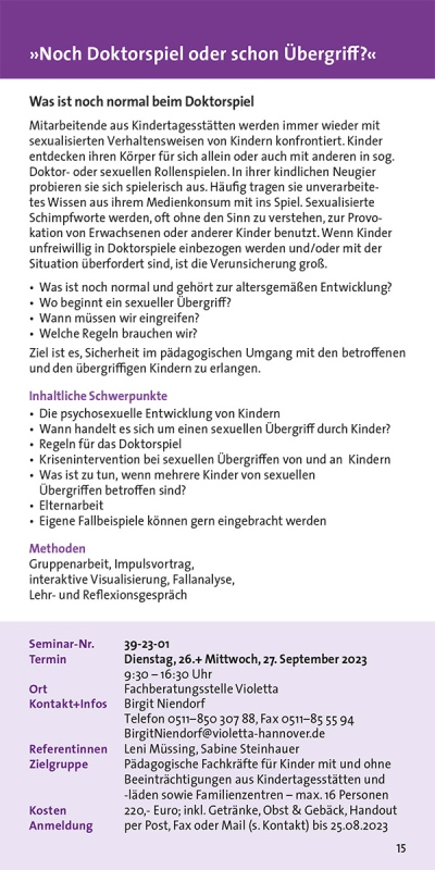 Noch Doktorspiel oder schon Übergriff?
