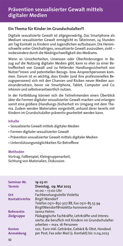 Prävention sexualisierter Gewalt mittels digitaler Medien