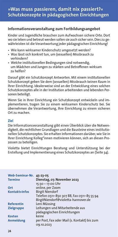Was muss passieren, damit nix passiert? Schutzkonzepte in pädagogischen Einrichtungen