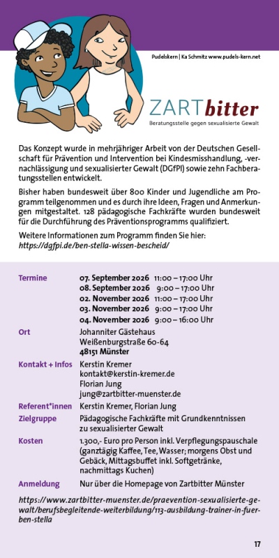 Was tun gegen sexuellen Missbrauch? Ben und Stella wissen Bescheid!