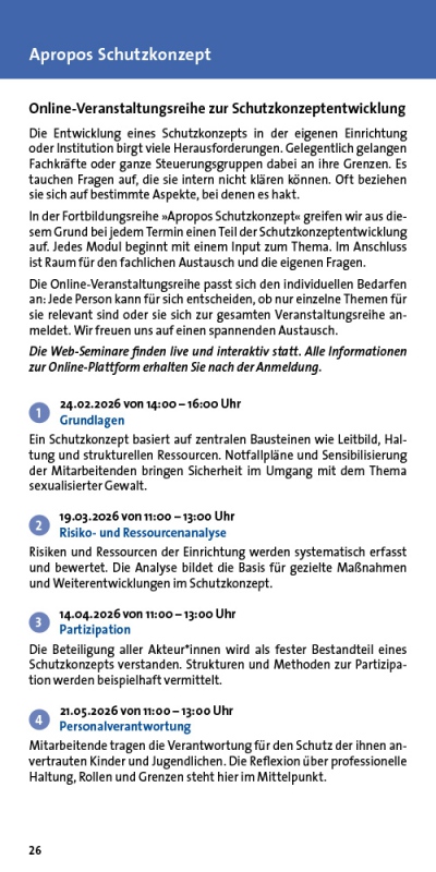 Apropos Schutzkonzept - Risiko- und Ressourcenanalyse