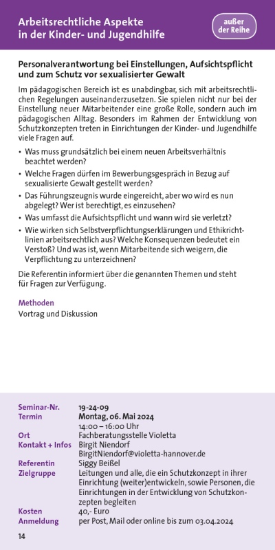 Arbeitsrechtliche Aspekte in der Kinder- und Jugendhilfe